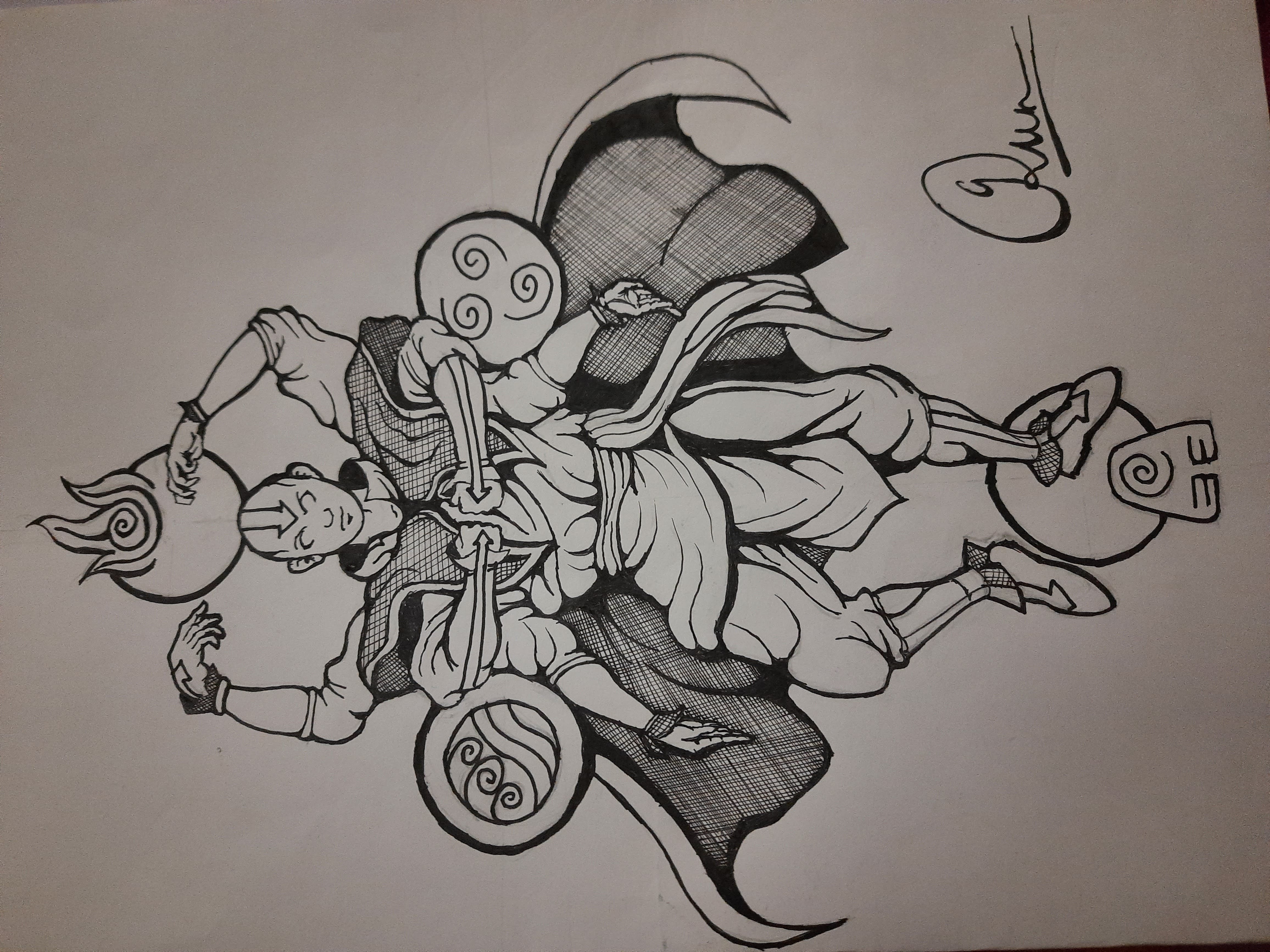 Avatar Tattoo Sketch